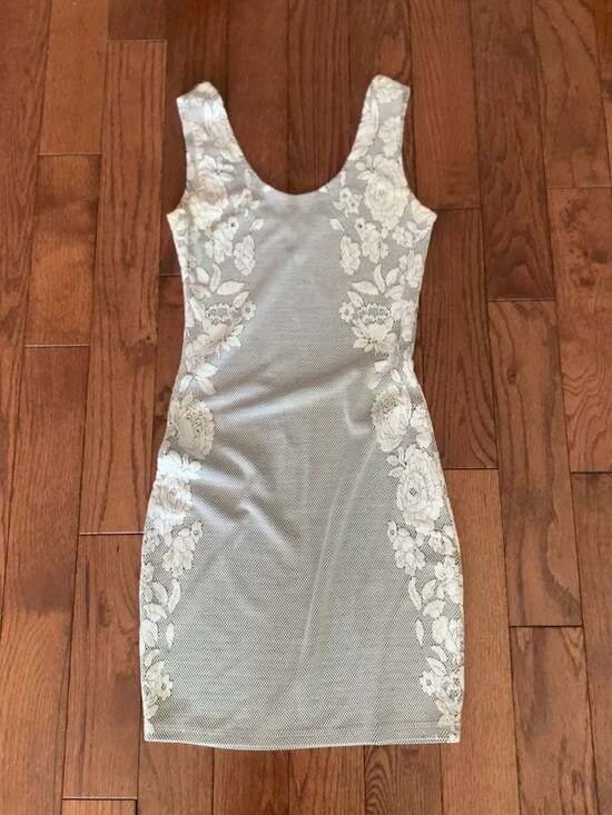 white dress floor length Long White A-Line Satin Formal Dress main image 1